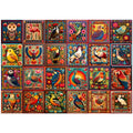 1000 Piece Bird Puzzle for Adults Bird Crochet Design – Challenging Animal Jigsaw with Letters on Back, Family Game Night Hom