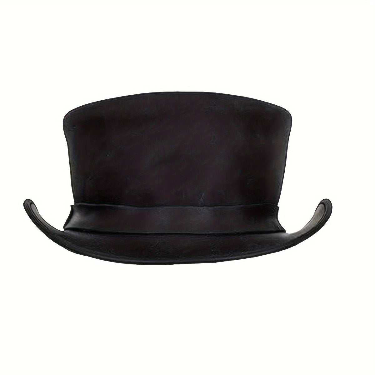Genuine Leather Top Hat Steampunk Gentleman Shapeable Brim, Real Cowhide Low Crown Topper for Men & Women S-3XL — image 13