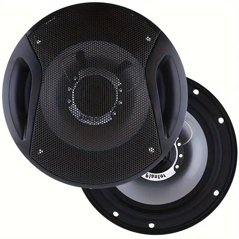 6.5 Inch 400W Car Coaxial Speakers HiFi Full Range – Rubber Edge, Strong Magnet, Universal Fit for Ford Chevy Toyota Honda — 