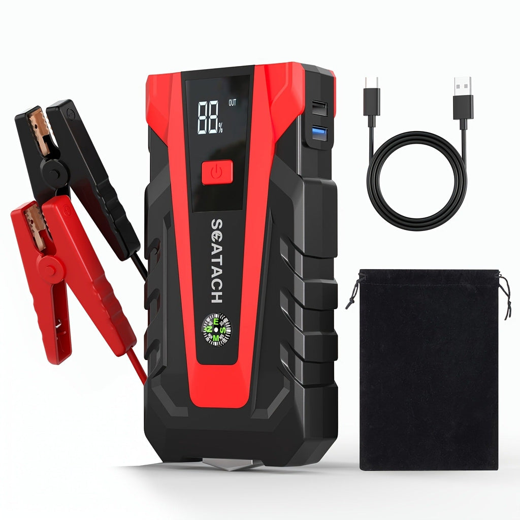12V Jump Starter with Scatach-011 Base Model or Q27B Start-and-Inflation Package, Digital Display and Clamps — image 21
