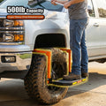 Tire Step Foldable Anti-Slip Thickened – 300 / 500 / 650 lb Capacity Adjustable Height for Truck SUV Trailer Maintenance — im